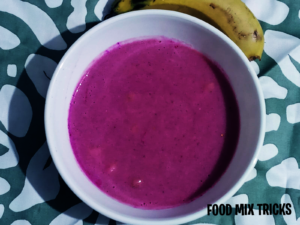 Yummy blueberry and banana puree for babies