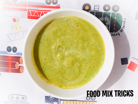 Apple and pea Baby puree