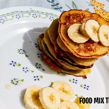 Egg and Banana soft pancakes