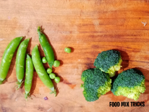 Broccoli and green pea