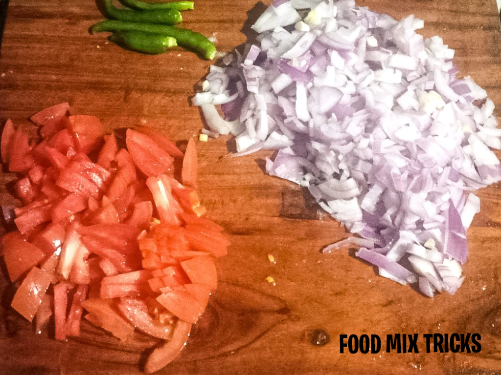 CHOPPED ONIONS AND TOMATOES