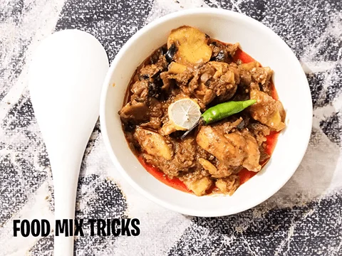 Chicken potato Eggplant curry