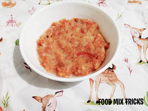 Rice and Carrot puree