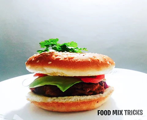 Crispy Chicken pakora burger